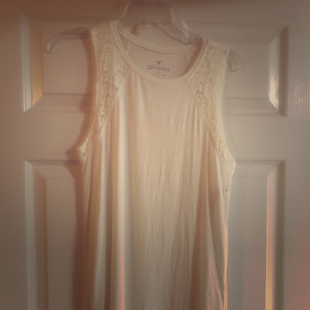 NWT American Eagle Cream Colored Tank Size Small